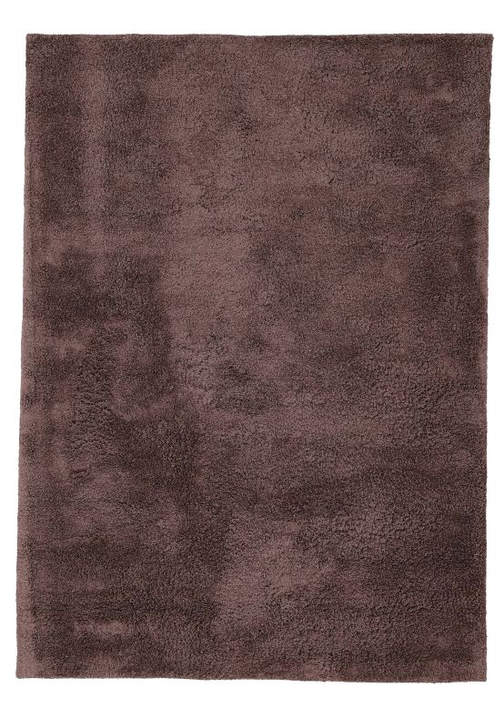 Tapis à poils longs Silky Marron