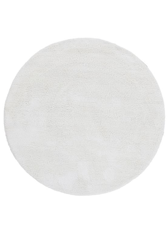 Tapis à poils longs Breeze ronde Crème