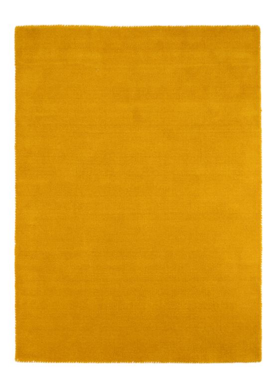 Tapis de laine Gabbeh Uni Jaune