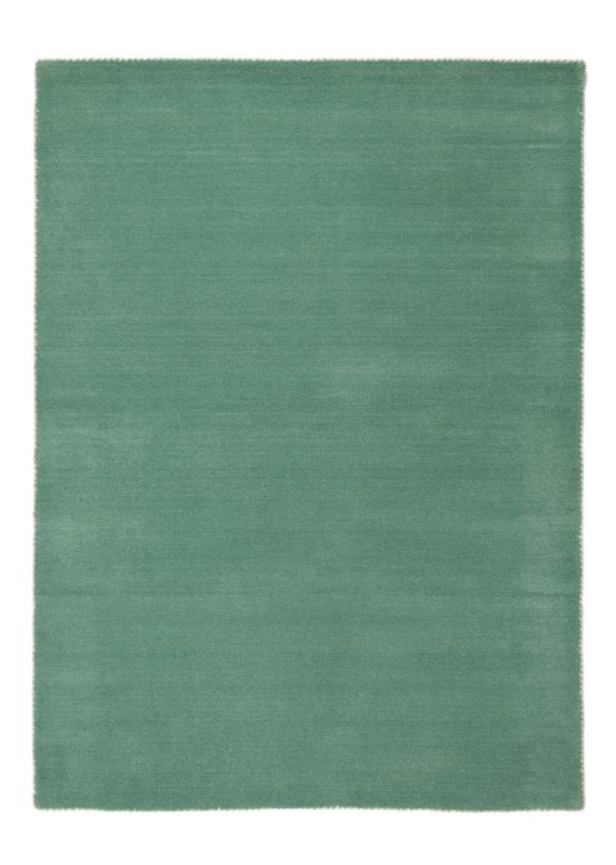 Tapis de laine Gabbeh Uni Turquoise