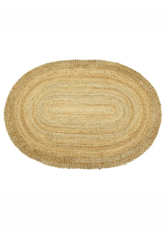 Tapis de Jute Luca Ovale Brun clair