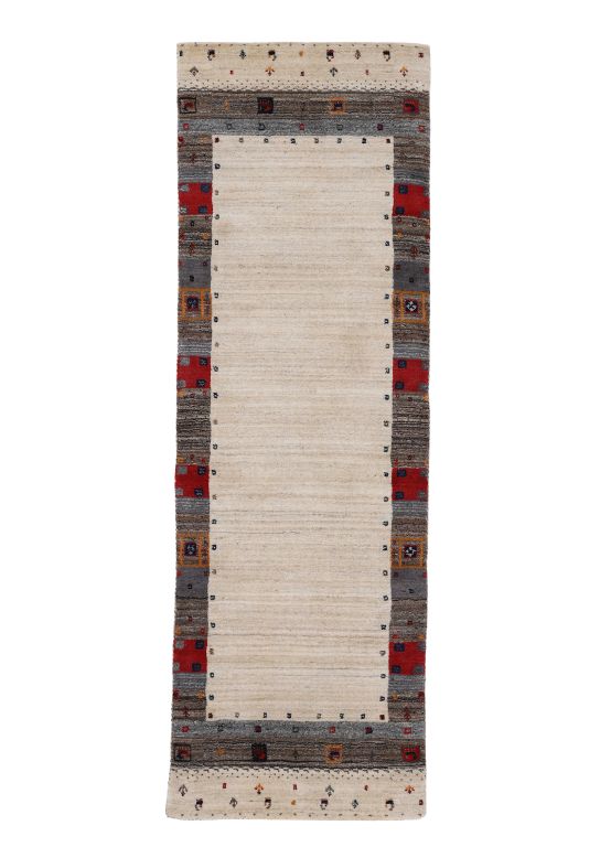 Tapis de laine Gabbeh Vida couloir Multicouleur