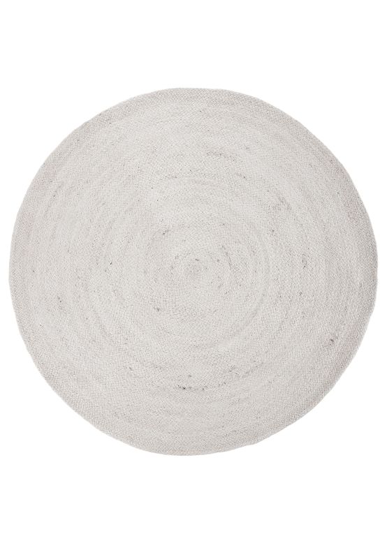 Tapis de Jute Nele ronde Blanc